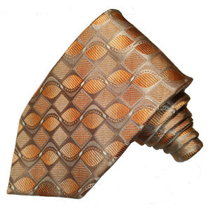 Claiborne orange pattern tie